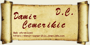 Damir Čemerikić vizit kartica